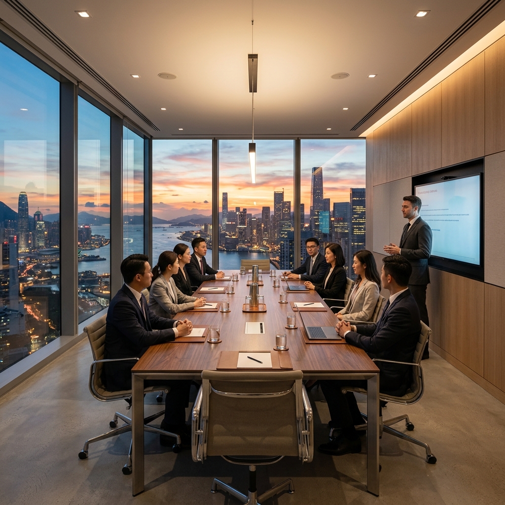 Accenture premium corporate office boardroom